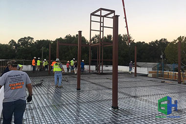 Ecospan Floor with rebar installed